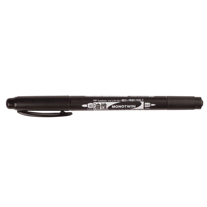 Tombow 56500 MONO Twin Permanent Marker, 10-Pack. Dual-Tipped, Permanent Black Marker with Fine and Broad Tips - Image 5